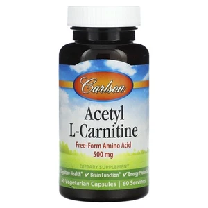 Acetyl L-Carnitine, 500 mg, 60 Vegetarian Capsules - Picture 1 of 2
