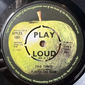 The Plastic Ono Band / John Lennon - Cold Turkey - Vinyl Schallplatte 7" Single - sehr gut - Bild 1 von 3