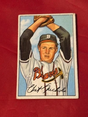 CHET NICHOLS (B) #120 1952 BOWMAN SET BREAK BASEBALL - Image 1 of 2
