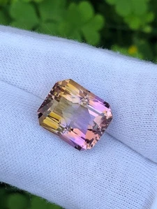 16.20 Carats Exquisite Fancy Cut Bolivian Ametrine, Ring Size - Picture 1 of 9