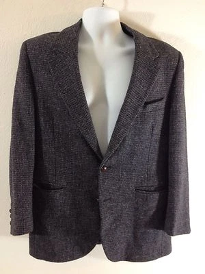 Blazer Cross Country Harris tweed casaco esportivo padrão torção lã tamanho 40 regular  - Imagem 1 de 4