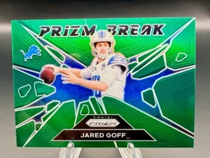 2024 Panini Prizm - Jared Goff Prizm Break Green Prizm #9 Detroit Lions - Picture 1 of 2