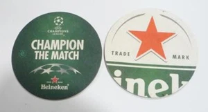 TAILANDIA Alfombra de Cerveza Posavasos HEINEKEN 2015 CAMPEÓN EL PARTIDO UEFA League Asia TH - Imagen 1 de 9
