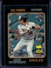 2023 Topps Heritage Adley Rutschman Black Chrome Refractor Rookie #49/74