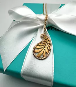 Ciondolo palma Tiffany & Co. Paloma Picasso in oro giallo 18 carati con diamanti - Foto 1 di 21