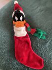 VINTAGE DAFFY DUCK CHRISTMAS STOCKING WARNERS BROTHERS ITEM GREAT OVERALL COND