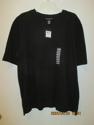 Camisa deportiva informal negra Consensus para hombre talla XL cuello en V nueva con etiqueta Foto 1 de 4