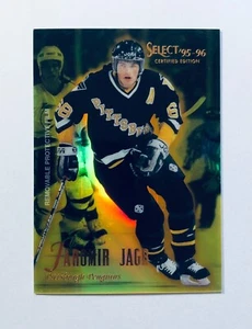 Jaromir Jagr 1995-96 Select Certified Edition Mirror Gold Card #38 Penguins Rare - Bild 1 von 3