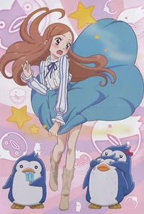 poster promo Steins Gate Mawaru Penguindrum anime Takakura Himari Kiryu Moeka - Picture 1 of 2