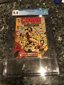LIBROS DE BOLSILLO CONAN EL BÁRBARO #1 CGC 9.4 RAROS - Imagen 1 de 7