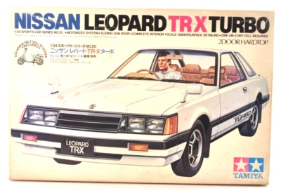 Rare Vintage 1981 Tamiya 1/24 Nissan Leopard TR-X Turbo Model Kit Motorized New - Image 1 of 4