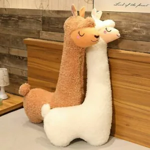 HUGE 1M CUDDLY ALPACA STUFFED GIANT PLUSH TOY SLEEPING BED DOLL SOFT TEDDY BEAR - Bild 1 von 8