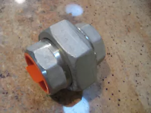UNION 1-1/2" 150# NPT 304 STAINLESS STEEL PIPE FITTING ASP 1000 CWP - Picture 1 of 2