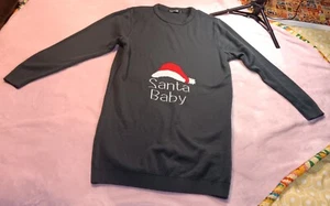 BOOHOO "Santa Baby' wool long sleeve dress. Size Medium - Picture 1 of 5