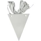 Silver Pennant Banner Create Your Own 12 Pennants 15 Feet Silver Ribbon