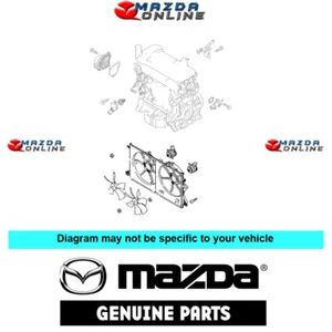 Conjunto de ventilador de radiador genuino Mazda Z668-15-025 se adapta a 09-12 MAZDA3 [BL] - Imagen 1 de 1