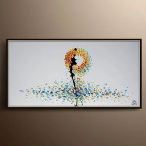Abstraktes Gemälde 55 "Sonne & Meer" Original handgefertigtes Ölgemälde, dicke Schichten - Bild 1 von 4