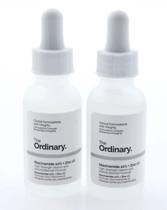 2 X The Ordinary Niacinamide 10% + Zinc 1% Oil Control Serum - 30 mL / 1 oz Each - Picture 1 of 2