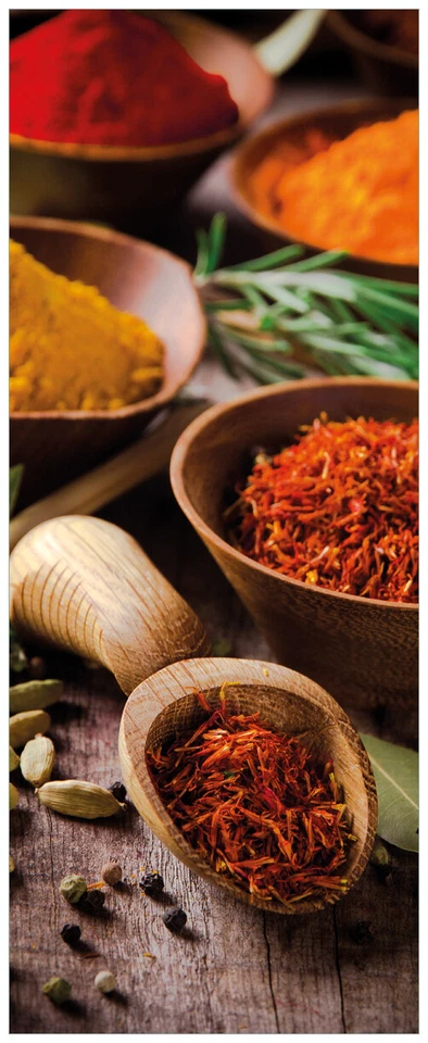 Wallario Memoboard Glas Magnettafel Gewürze Kräuter kräuter gewürze küche curry - Bild 1 von 1