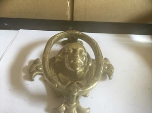 Antique Solid Brass William Shakespeare Door Knocker - Picture 1 of 6