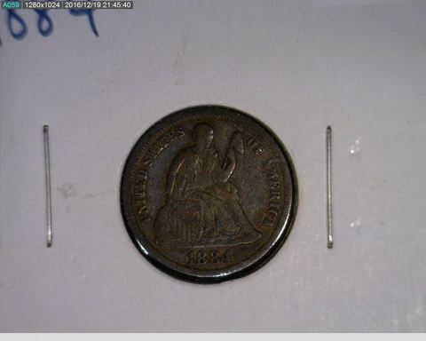 1884 Seated Liberty Dime ( 30-197 10m1 ) Cover