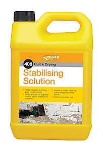Everbuild 406 Quick Drying Stabilising Solution “ Clear “ 5 Litre , Pack Of 1 - Image 1 of 4