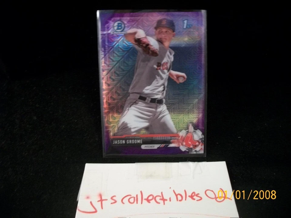 2017 Bowman Chrome Mega Box BCP150 Jason GROOME Purple Refractor RC #220/250 - Image 1 of 1