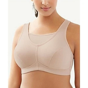 Sujetador deportivo Glamorise para mujer figura completa sin rebote sin cables 40DD café - Imagen 1 de 1