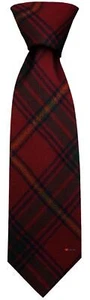 Mens Tie Irish Wool in Ireland County Galway Tartan Plaid - Picture 1 of 5