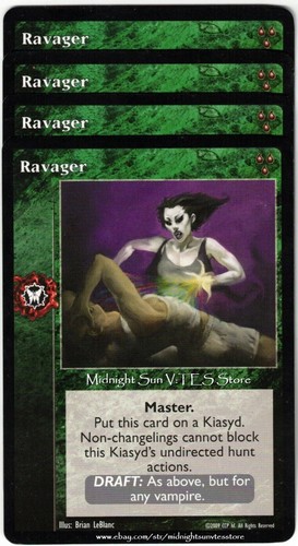 Ravager x4 Heirs to the Blood V:TES VTES Vampire CCG | eBay