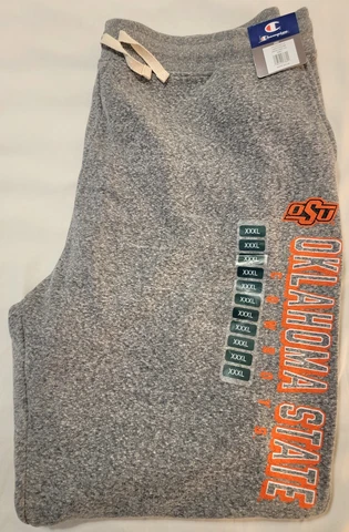 Champion Brand 3XL OSU Oklahoma State Cowboys Grey Sweatpants Athletic Pants Cover