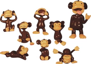 36 MONKEYIN' AROUND MONKEY FIGURES CARNIVAL GOODY BAGS VENDING - Picture 1 of 2