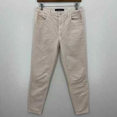 Pantalones de pana marca J para mujer 29 blancos crema mezcla de algodón Alana bolsillos lisos Foto 1 de 4