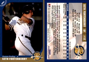 Seth Fortenberry 2007 Grandstand Charleston RiverDogs #NNO Card