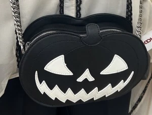 Halloween Black Mad Engine PUMPKIN Jack O' Lantern Crossbody Bag Purse NWT - Picture 1 of 1