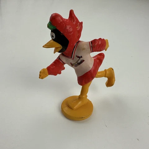 St Louis Cardinals Vintage 1988 Fredbird 3" Toy Baseball Cover
