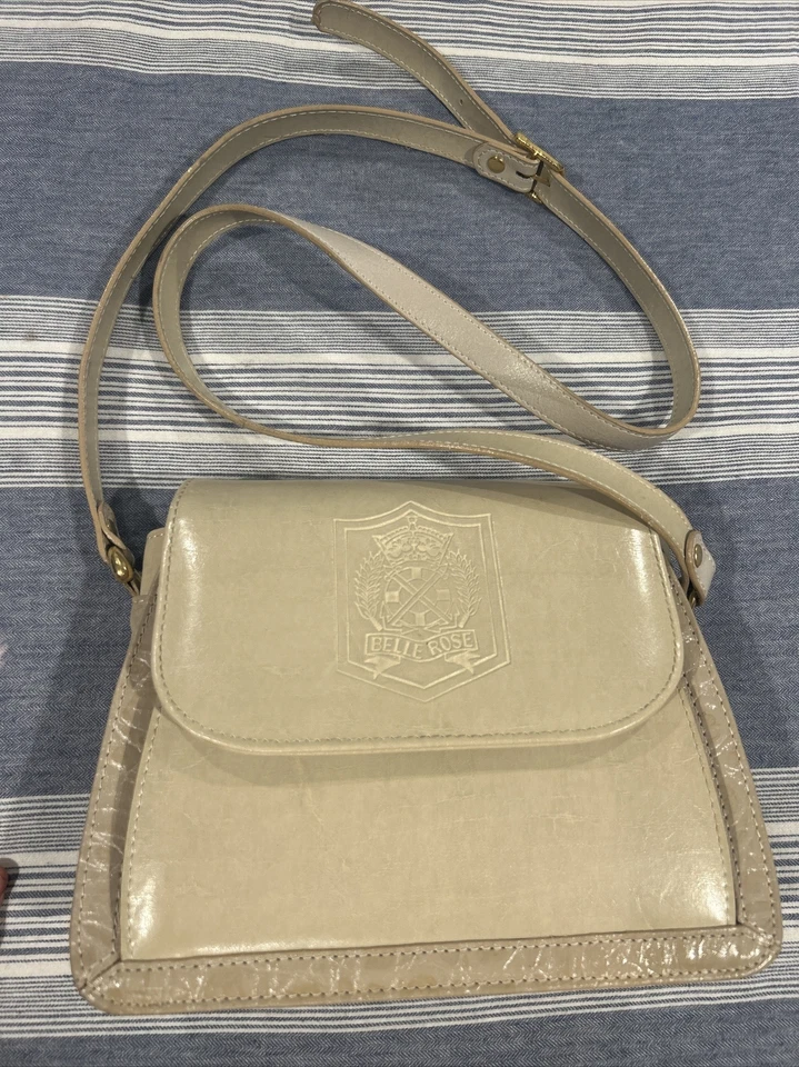 Bandolera vintage Belle Rose para mujer color tostado Foto 1 de 2