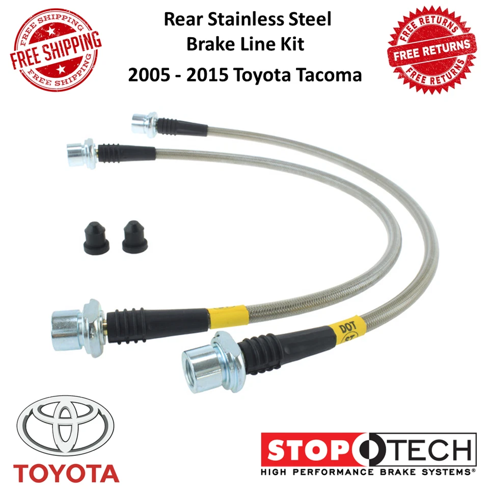 Kit de línea de freno trasero StopTech centrado de acero inoxidable para Toyota Tacoma 2005-2015 Foto 1 de 4