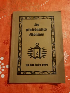 Plattdütsch Klenner von 1959 rutgäven van Ollnborger Kring, sehr guter Zustand - Bild 1 von 1