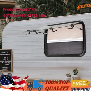 RV Exit Window RV Push Out Window Tempered Glass Camper Emergency Window 90*55cm - Picture 1 of 18