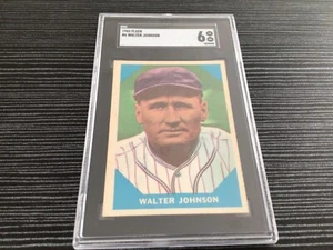 Fleer Walter Johnson 1960 #6 SGC 6 - Imagen 1 de 3