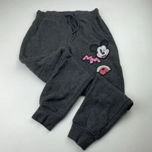 Girls size 8, Disney, Mickey/Minnie fleece lined track pants, GUC - Picture 1 of 6