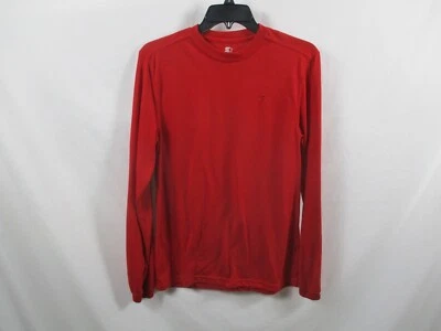 Starter Womens Shirt Small Red Long Sleeve Round Neck Athletic Polyester — 第 1/4 张图片