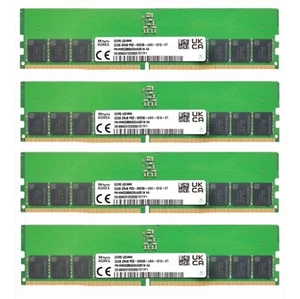 Hynix DDR5 128GB 4X32GB 5600MHz PC5-44800 2RX8 UDIMM Memory Ram HMCG88AGBUA081N - Picture 1 of 5