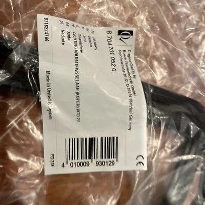 Bosch 87047010520 - Heat Exchanger Top Gasket PG68 - Image 1 of 3