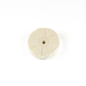 4" x 1/2" Arbor Hole - 60 Ply Loose Polishing Muslin Cotton Buffing Wheel - Picture 1 of 3