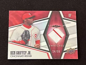 KEN GRIFFEY JR. 2008 UD SPECTRUM CERTIFIED GAME USED JERSEY CARD REDS 24/35 - Bild 1 von 2