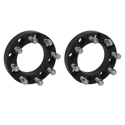 2Pcs 1.5" Wheel Spacers 8x6.5 For Ford F-250 F-350 Dodge Ram 2500 3500 9/16"x18 - Image 1 of 4