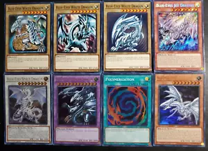 YUGIOH SET BLUE EYES WHITE ULTIMATE DRAGON POLYMERIZATION SPIRIT DRAGON JET NM - Picture 1 of 9