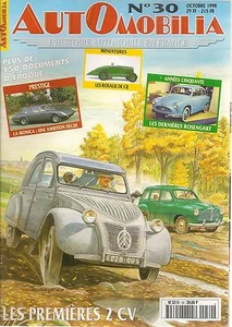 AUTOMOBILIA 30 LES 6CV 1938 CITROEN 2CV MONICA ROSENGART RENAULT 4CV 1946 53 - Imagen 1 de 2